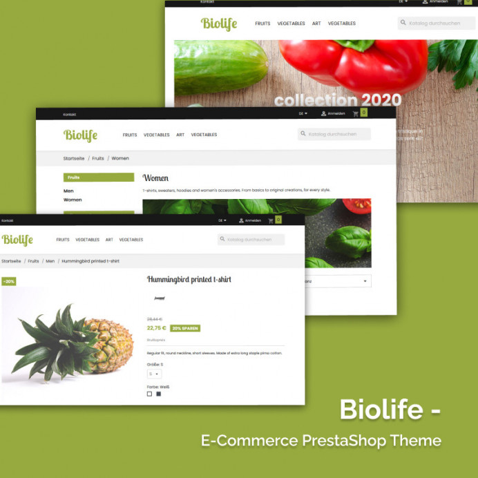 Biolife - Responsive Multipurpose E-Commerce PrestaShop Theme